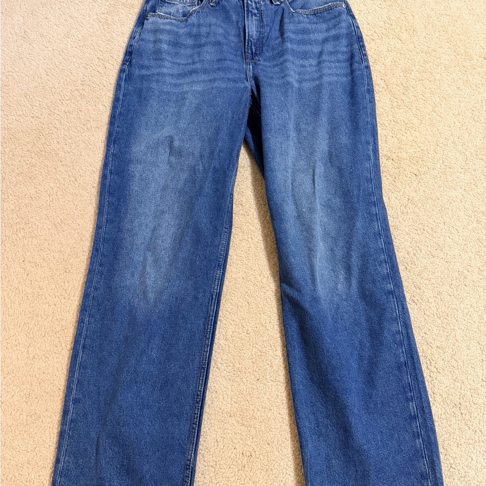 Good American Mid-Rise Blue Jeans